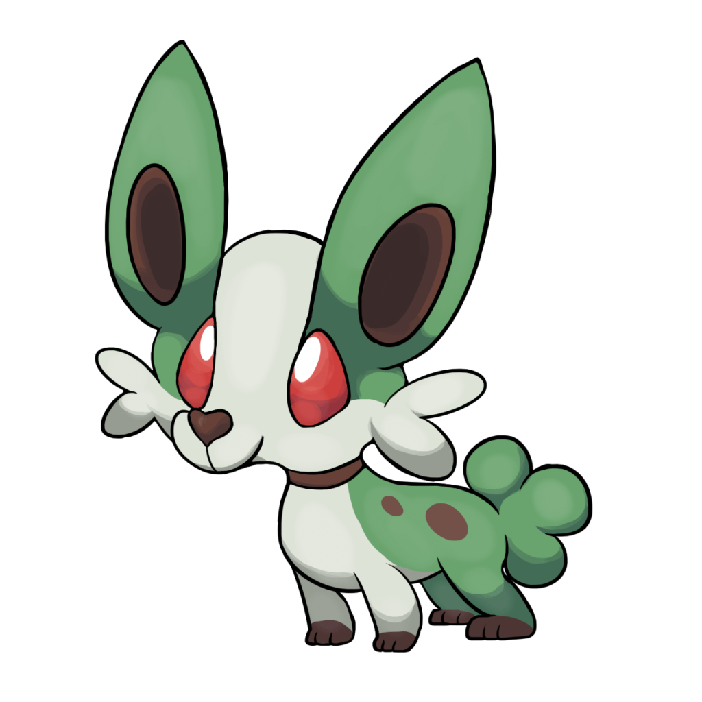 a grass dog starter from my fakemon region