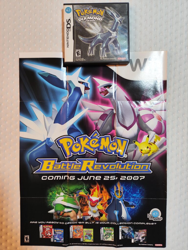 Still have my copy of Pokemon Diamond from 2007 with the poster insert