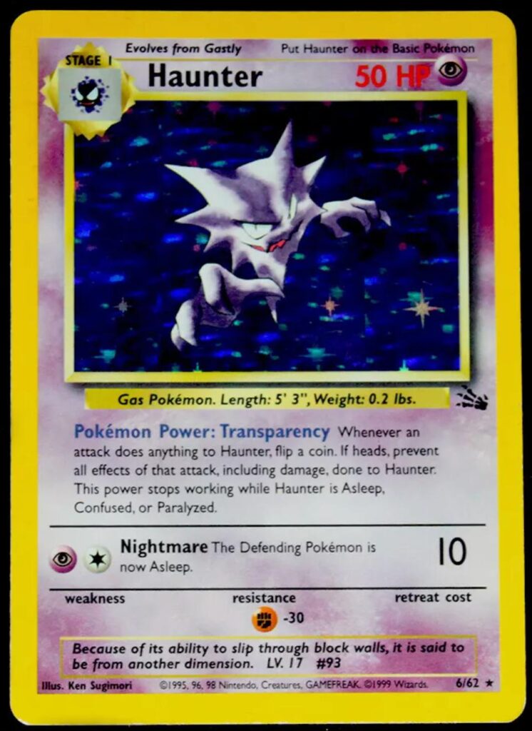 I have a question I never understood why did haunter get a holo 🤔🤔