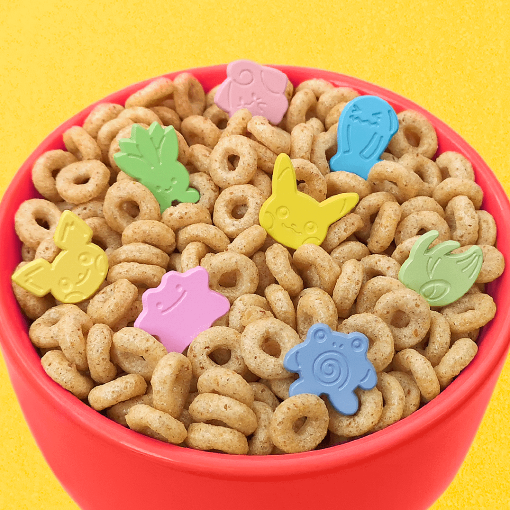 I created these "marshmallow looking" Pokémon pins inspired on the 90's cereal! (OC)