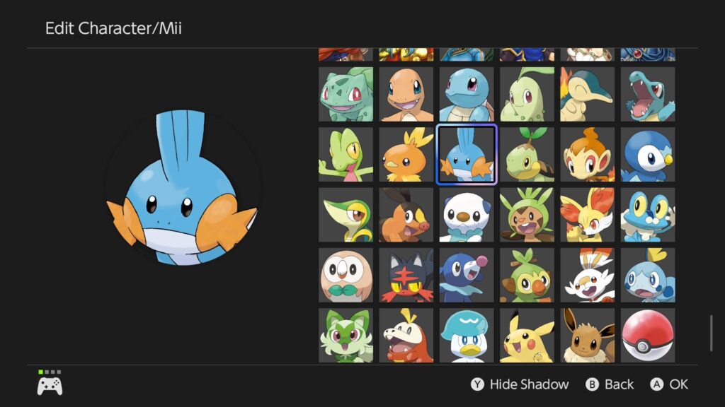Switch 2 has profile icons for all the starters!