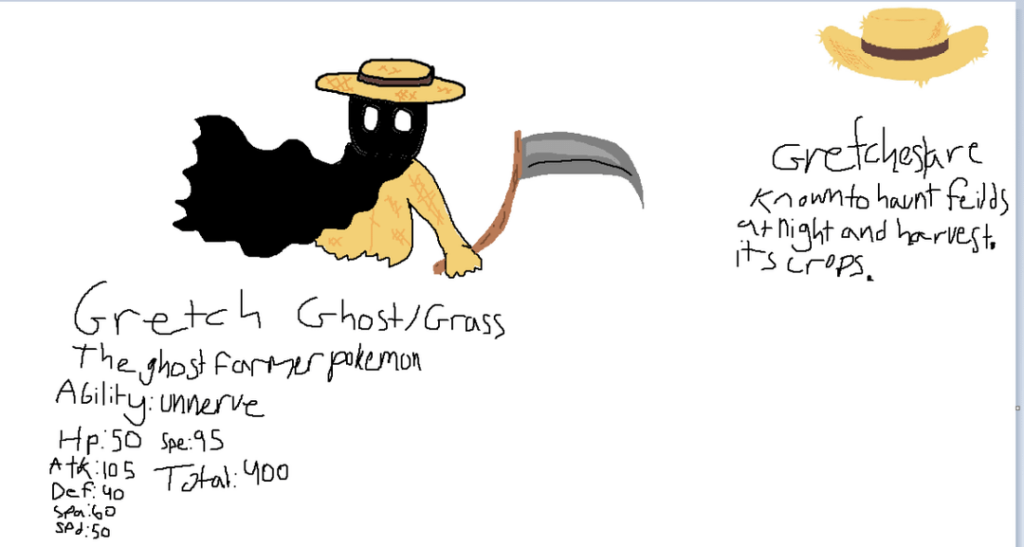 me and my friend tried to make weird fakemon in under ten minutes here are the results!