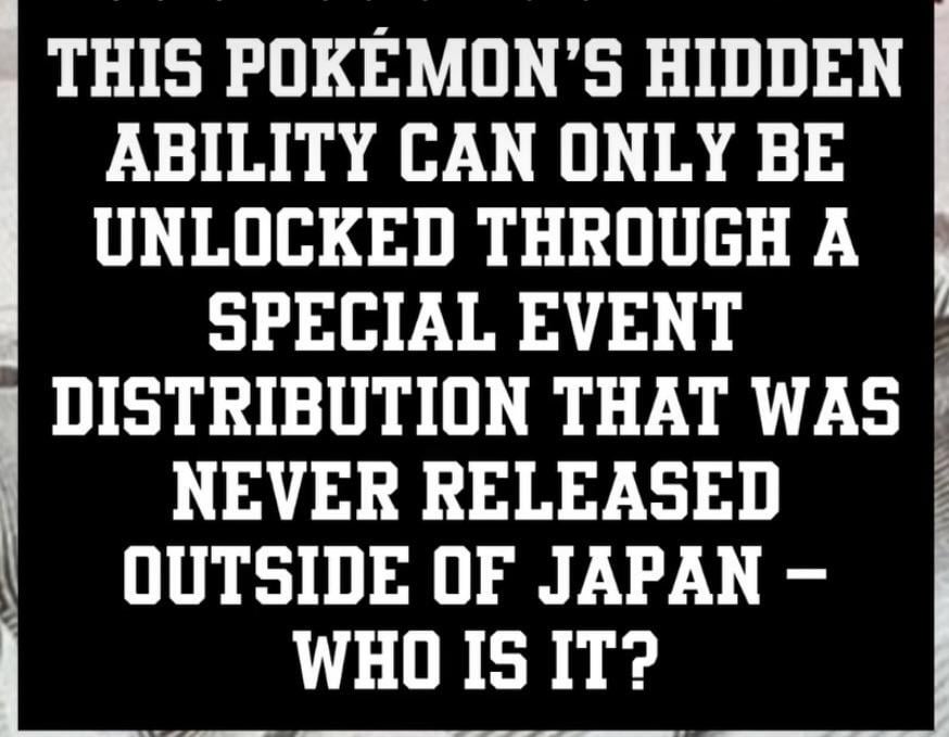 Trivia question