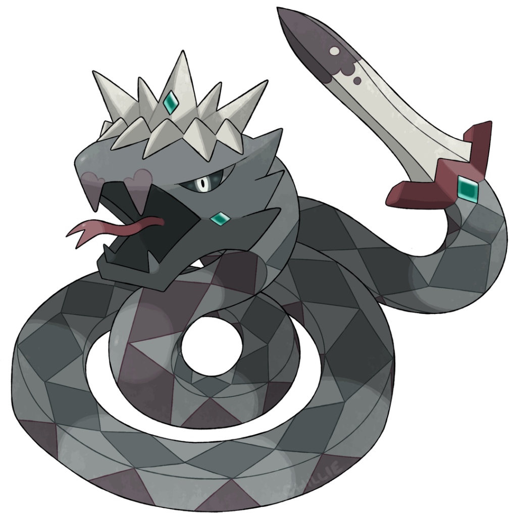 Avalore Fakemon #028 - Yusirpent by Chillie302 (Knights of the Round-inspired Fakemon)