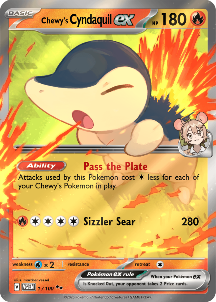 I drew a custom Owner's Pokemon for my friend!!