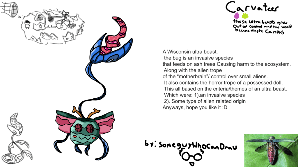 what I submitted for trugreen7s "redesigning your fakemon" video coming up. Thoughts?