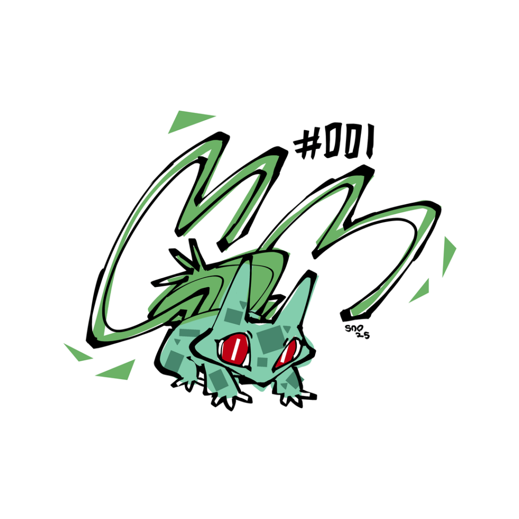 #001: Bulbasaur. [OC]