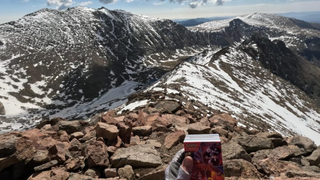 Ripping Destined Rivals at 14,060 feet (Mt. Bierstadt)