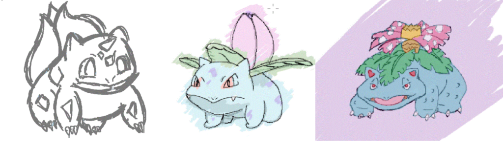 Pokemon Fan Art - First Digital Drawings