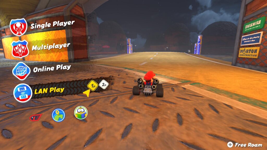 Mario kart world has a hidden LAN play option.