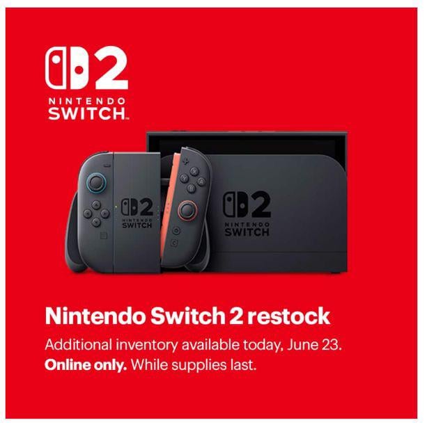 [US] Best Buy Restock Switch 2 Mon June 23