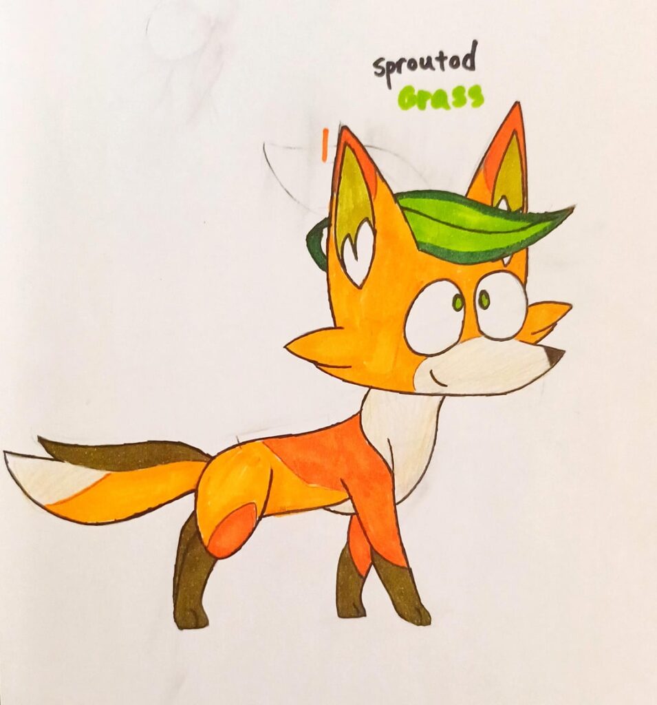 Some grass type fox mons based on bards!