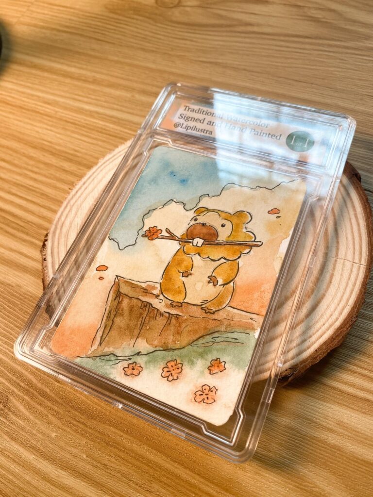 (OC) Pokémon watercolor card
