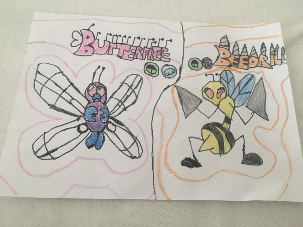 [OC]Drawing of Butterfree and Beedrill
