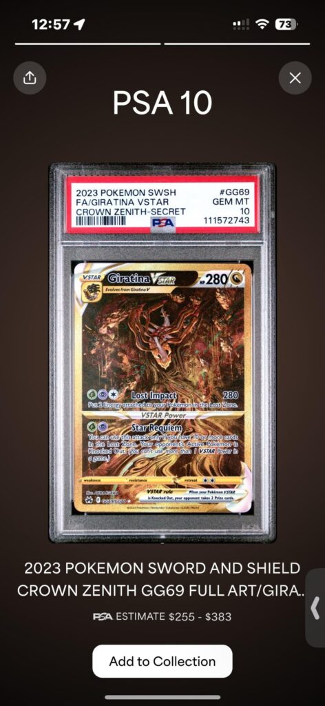 54 PSA CARD RETURN!