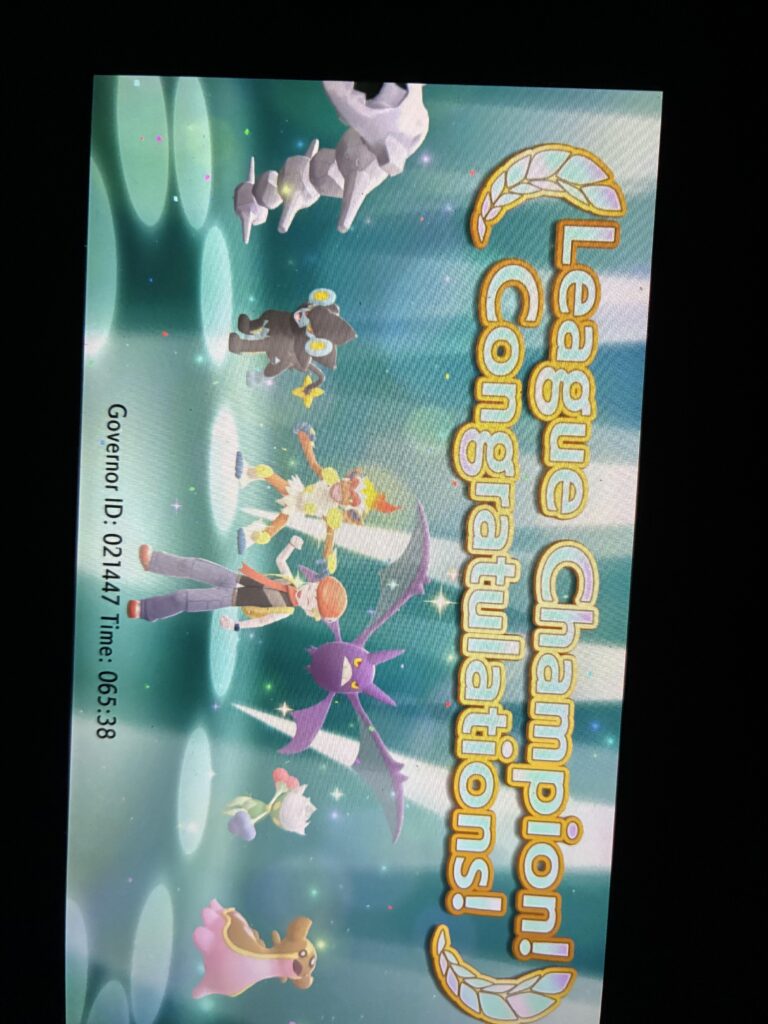 I beat Cynthia for the first time today