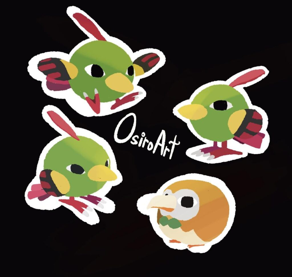 Sneak peak of some sticker designs Im making! (By Osiroart AKA Me)