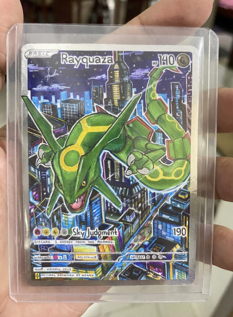 What do you think of my Rayquaza (green snek) artwork?