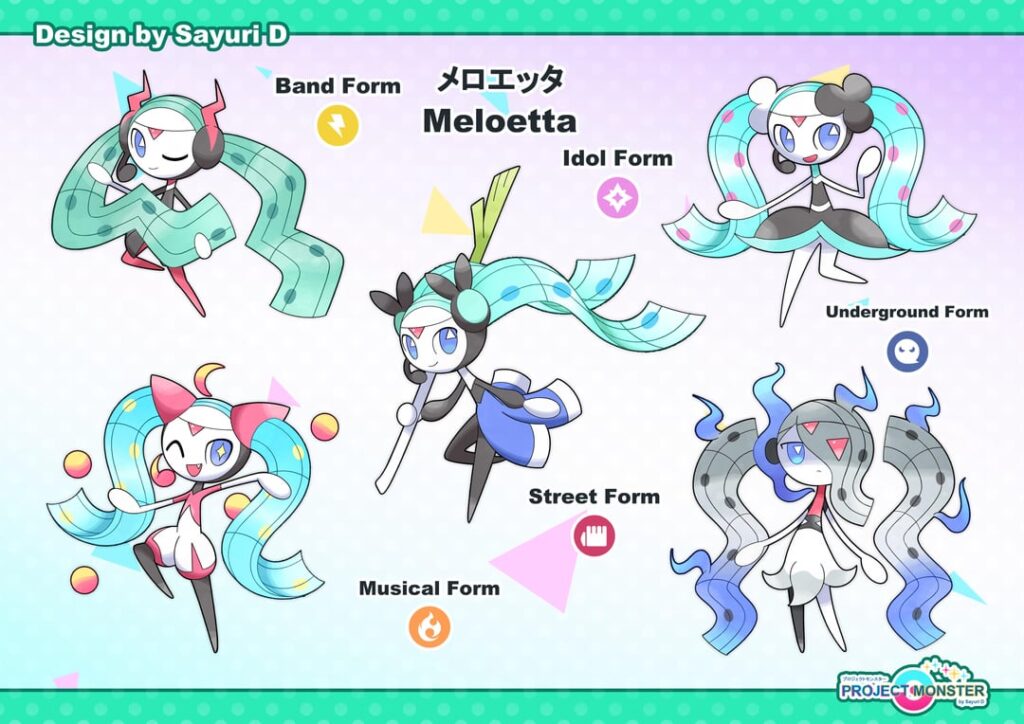 Meloetta new forms