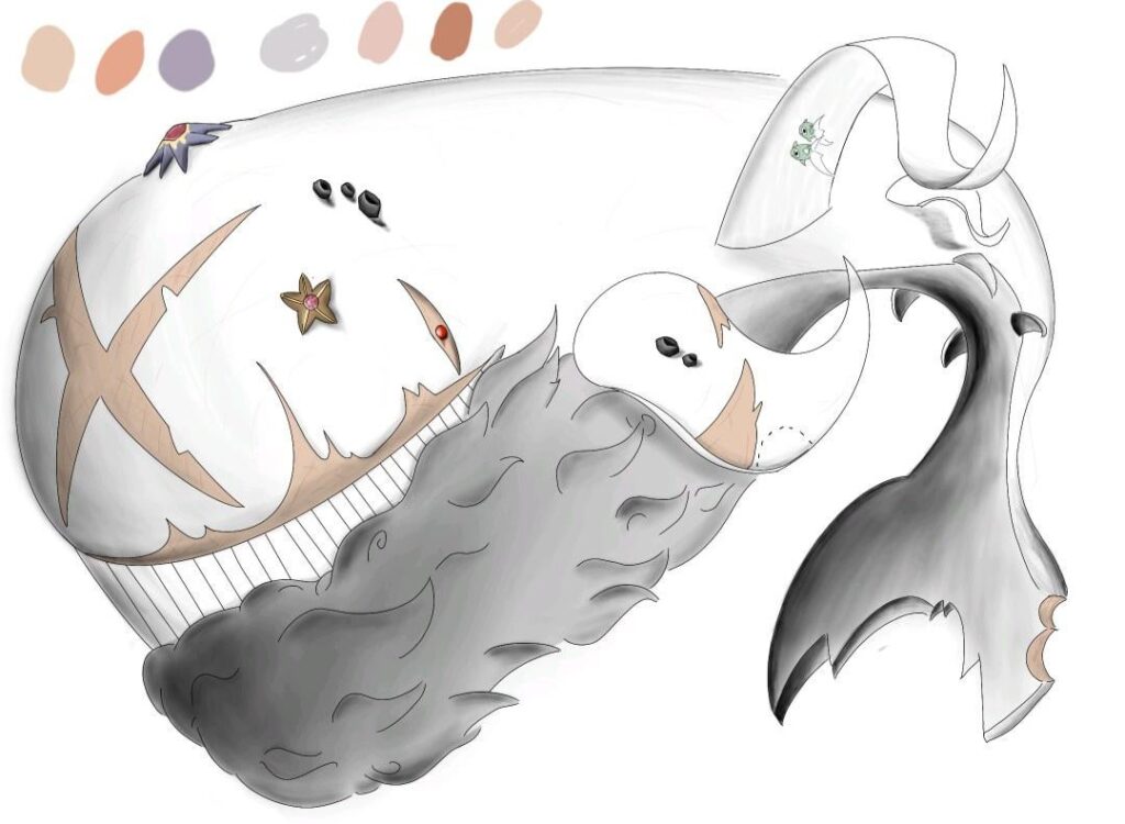 I created the evolved form of wailord!