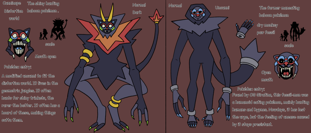 My Former maneating fossil pokémon for my AU.