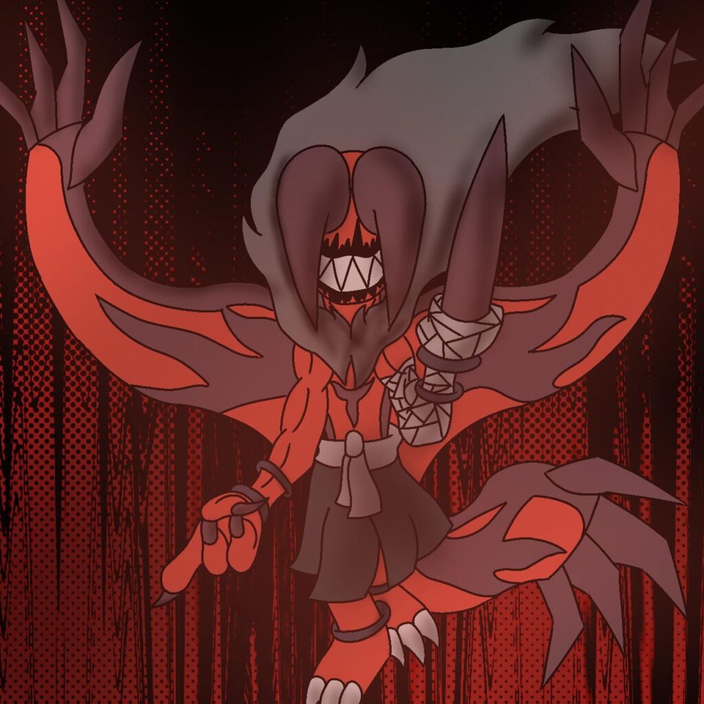 I made a Fusion between Mahoraga (JJK) and Yveltal!