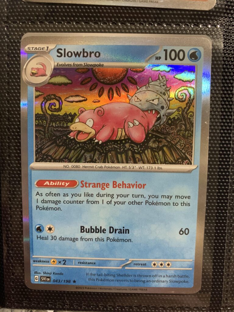 One of the most visually appealing Slowbro cards I have.