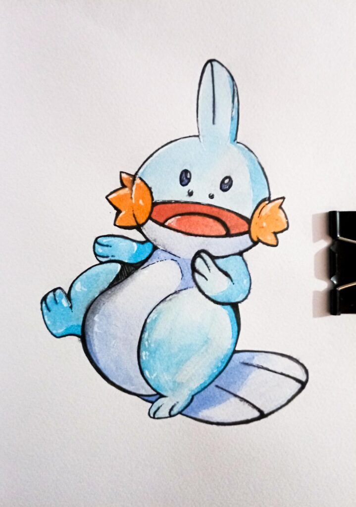 I drew mudkip