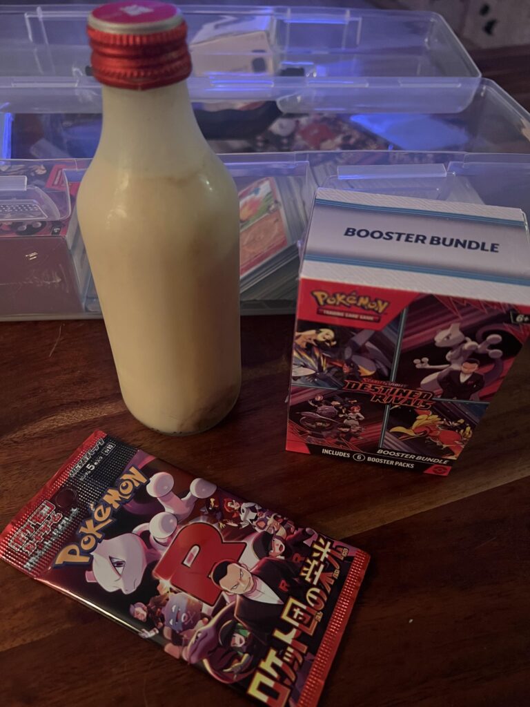 Got some criticism for my last post about drinking booze whilst opening packs. Tonight I’m drinking some spoiled raw milk while ripping.