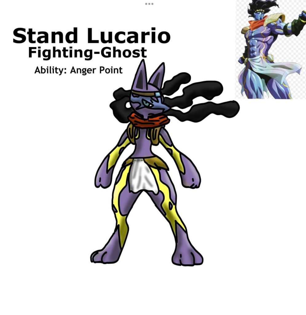 I like jjba and Pokémon, so I combined them. Hope u enjoy