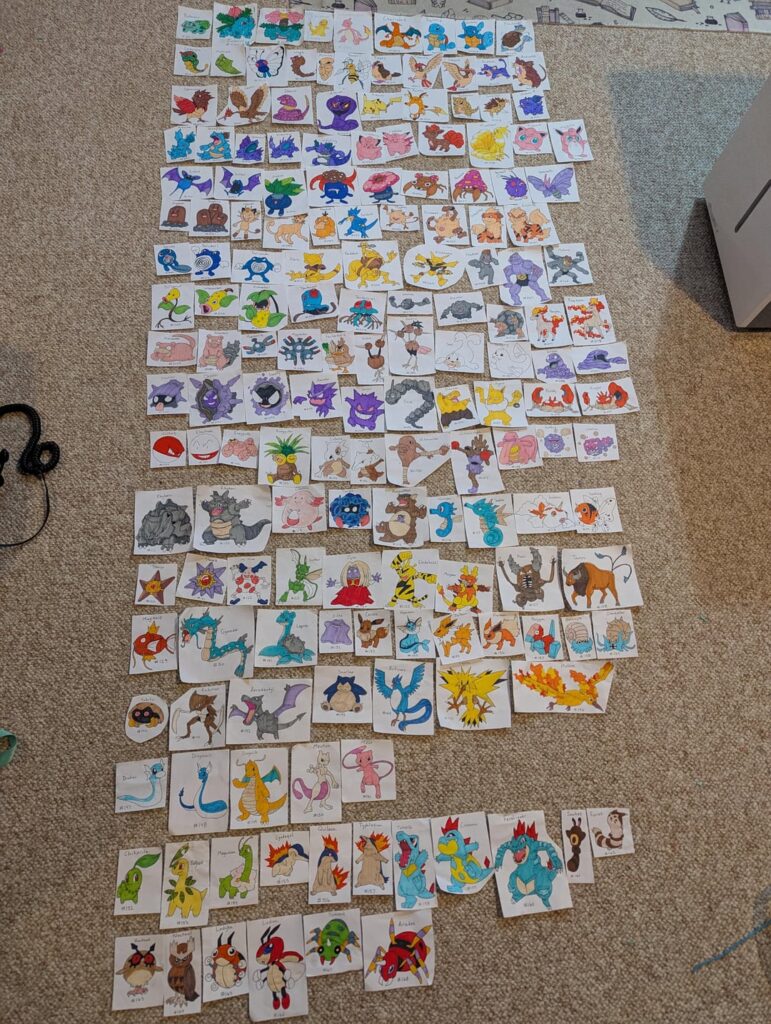 168 Pokemon for 168 days of school!