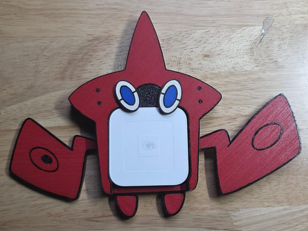 Made a Rotompay holder for my Square pay thing for an upcoming convention