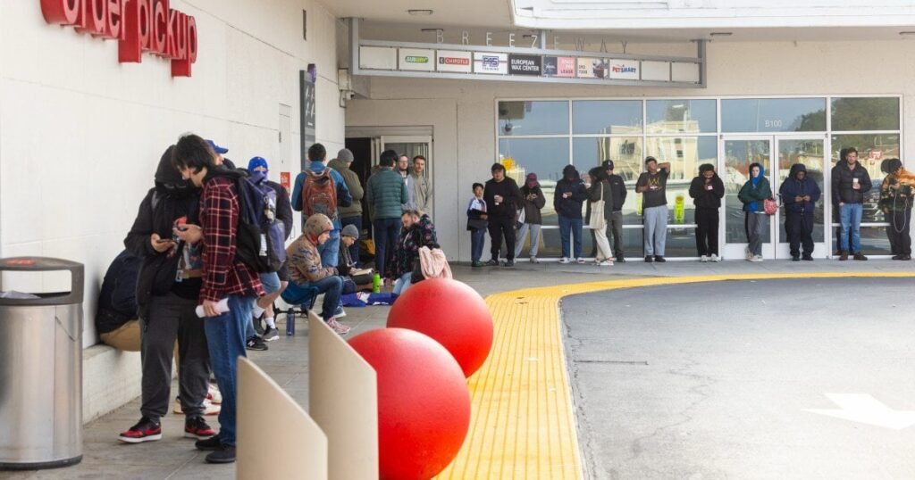 SF Nintendo Switch 2 fans camp out (spoiler , everyone gets one)