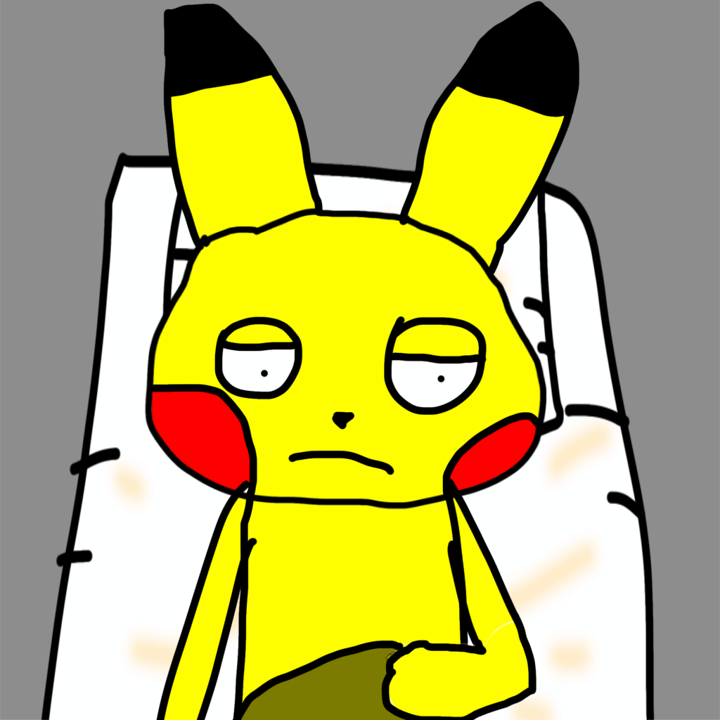 Pikachu chilling template