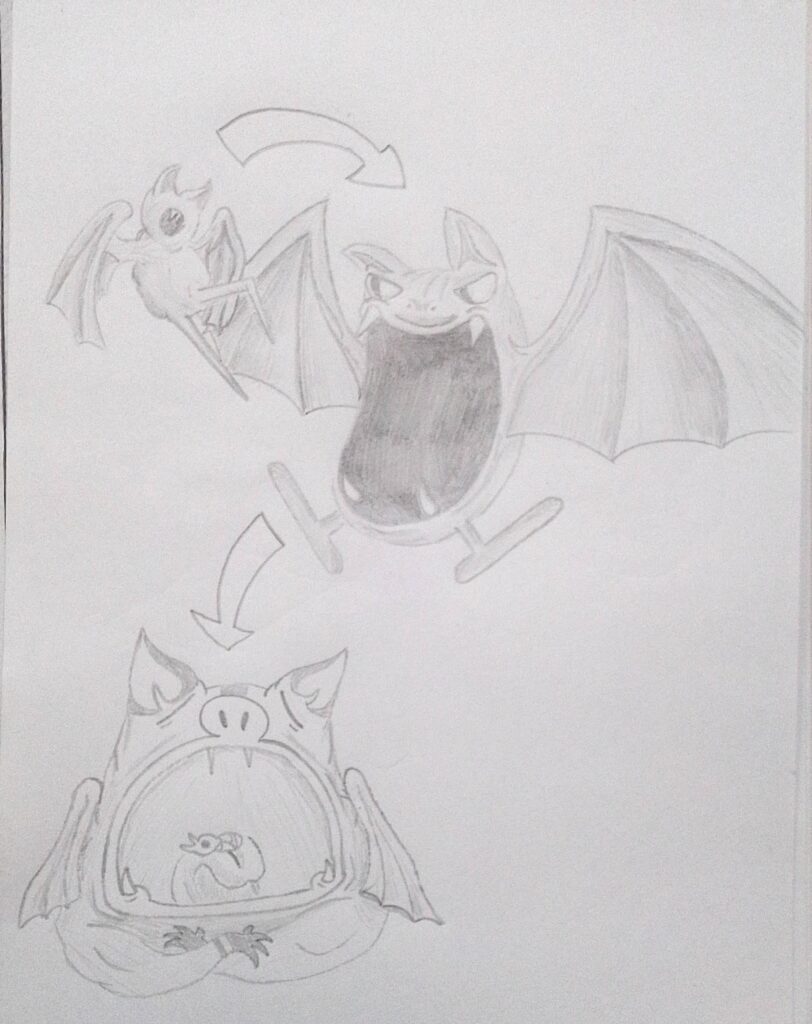 Alternative evolution for golbat, "Cavibat"