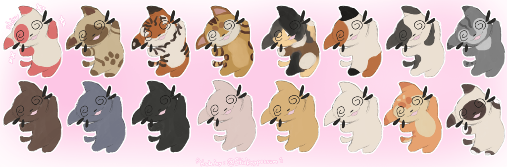 Meet Spinpaw! Convergent of Spinda exclusive to my fangame!