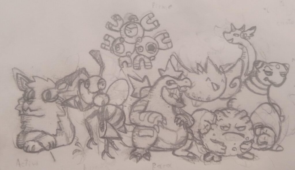 A sketch of my Johto team
