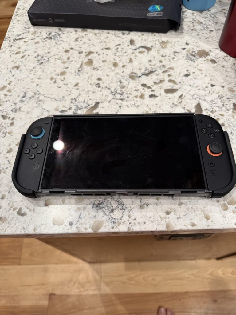 I decided to try the Supcase grip and carrying case.