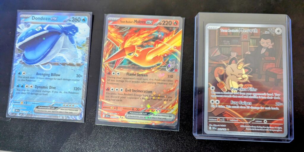Not sure if some people are just getting crazy lucky, but we opened a Destined Rivals ETB plus 4 boosters and these were the only pulls, 1 IR is mostly it.