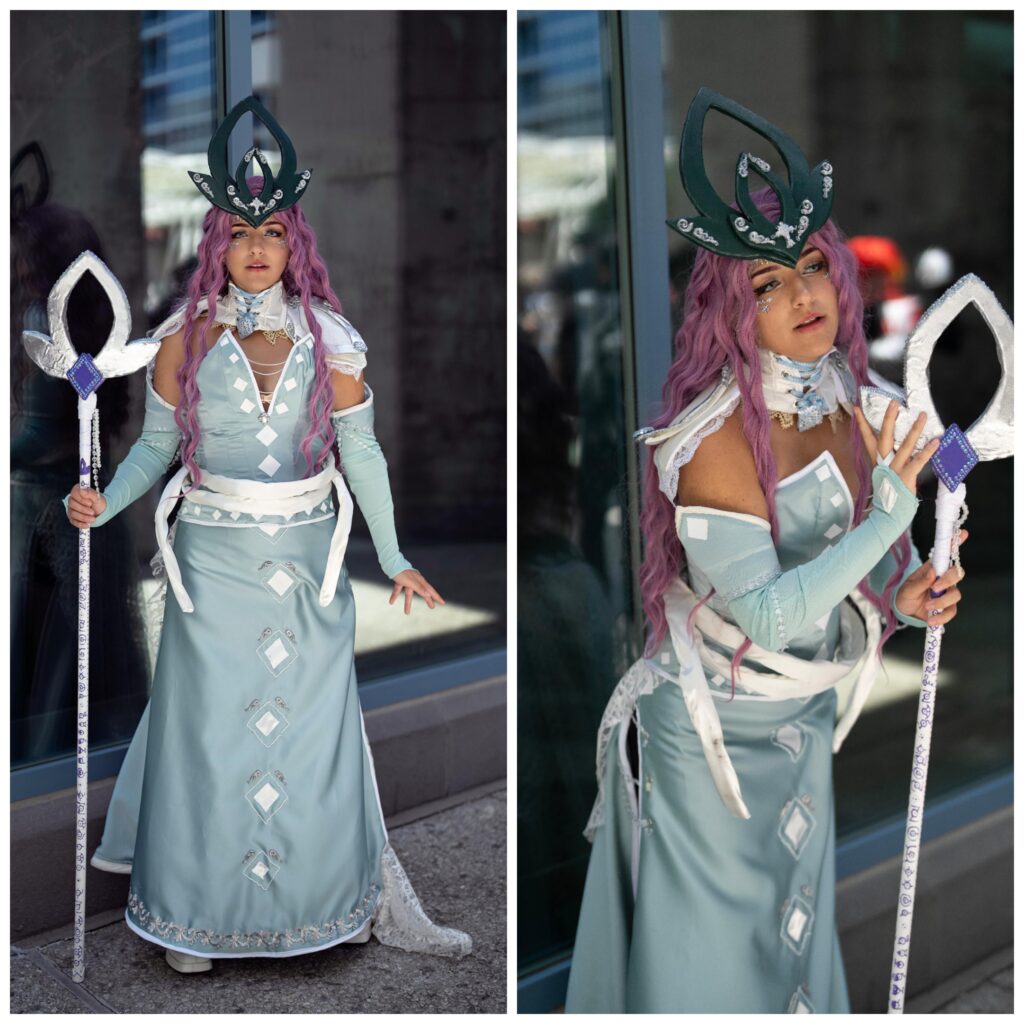 I designed and made a Suicune cosplay