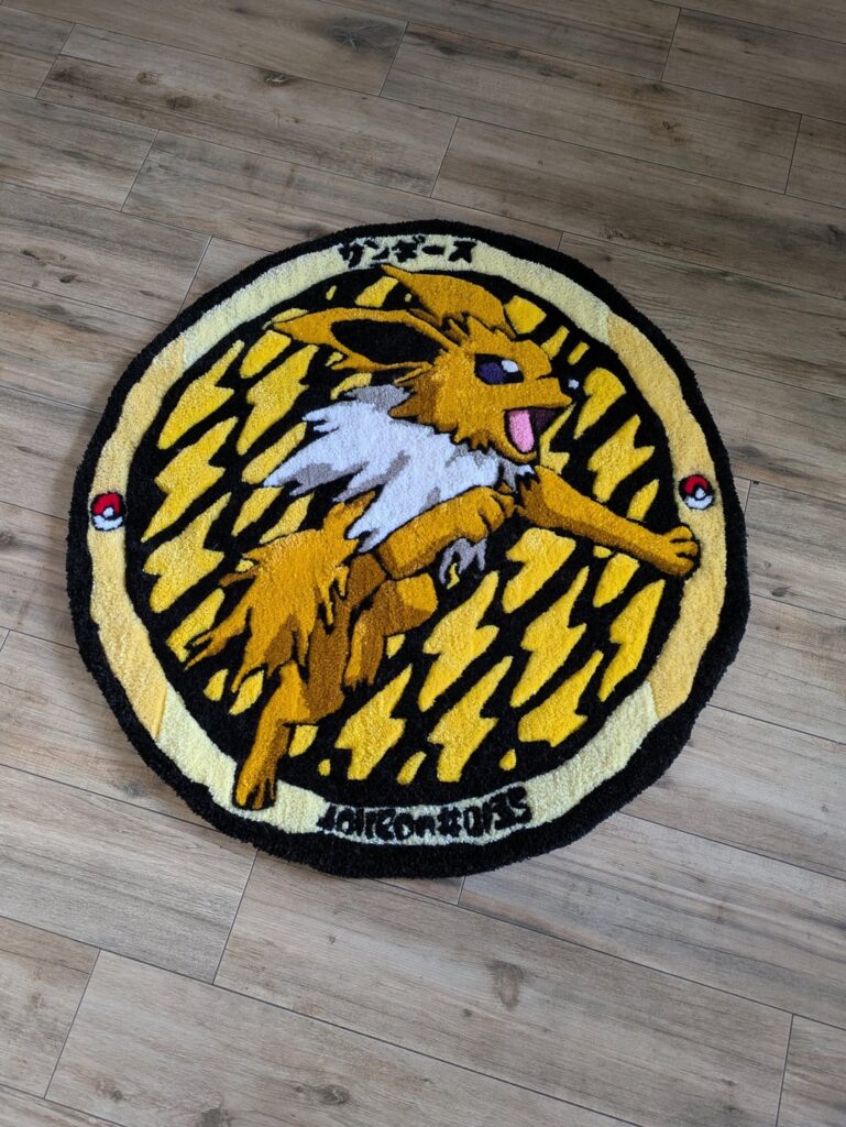 I made a Jolteon rug! ⚡