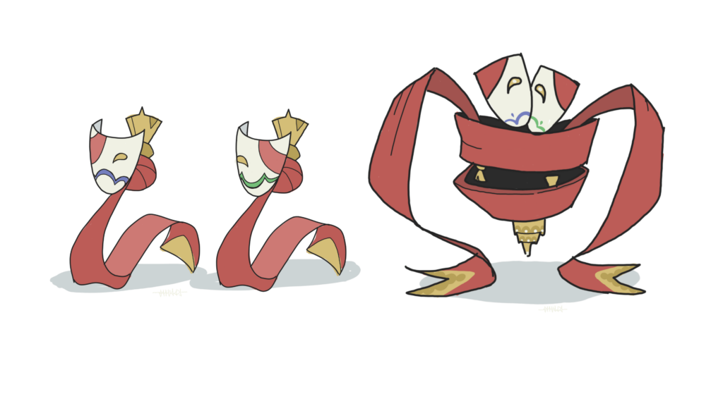 Designs based on theater masks