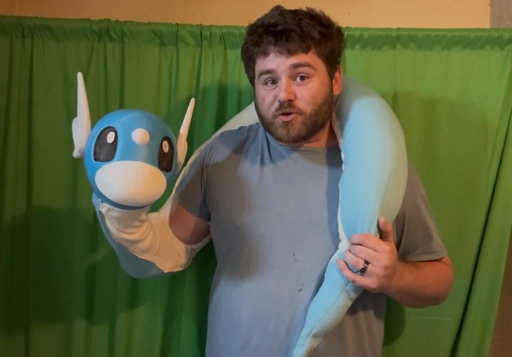 I made a Dratini puppet (OC)