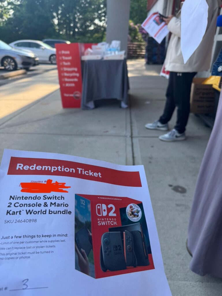 PSA: Go to Staples for a Switch 2. Only 5 of us were there!