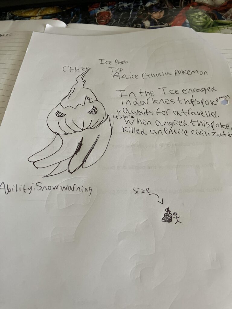 Cthice The Ice Cthulu pokemon