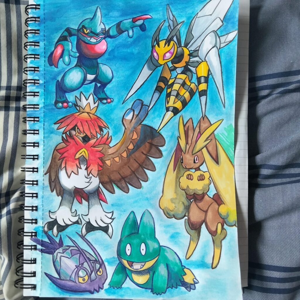 [OC] I drew the Pokemon chosen by a random generator. Who is your favourite?