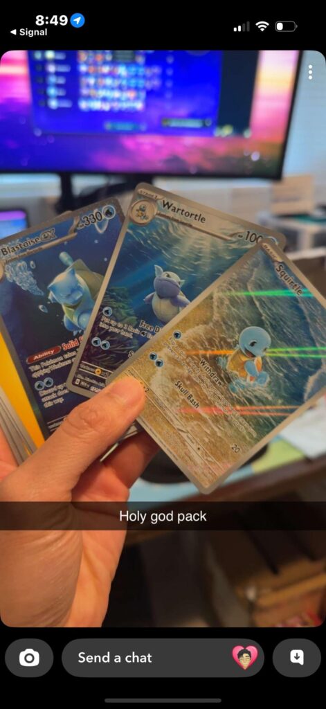 Gf pulled a god pack from a 151 tin