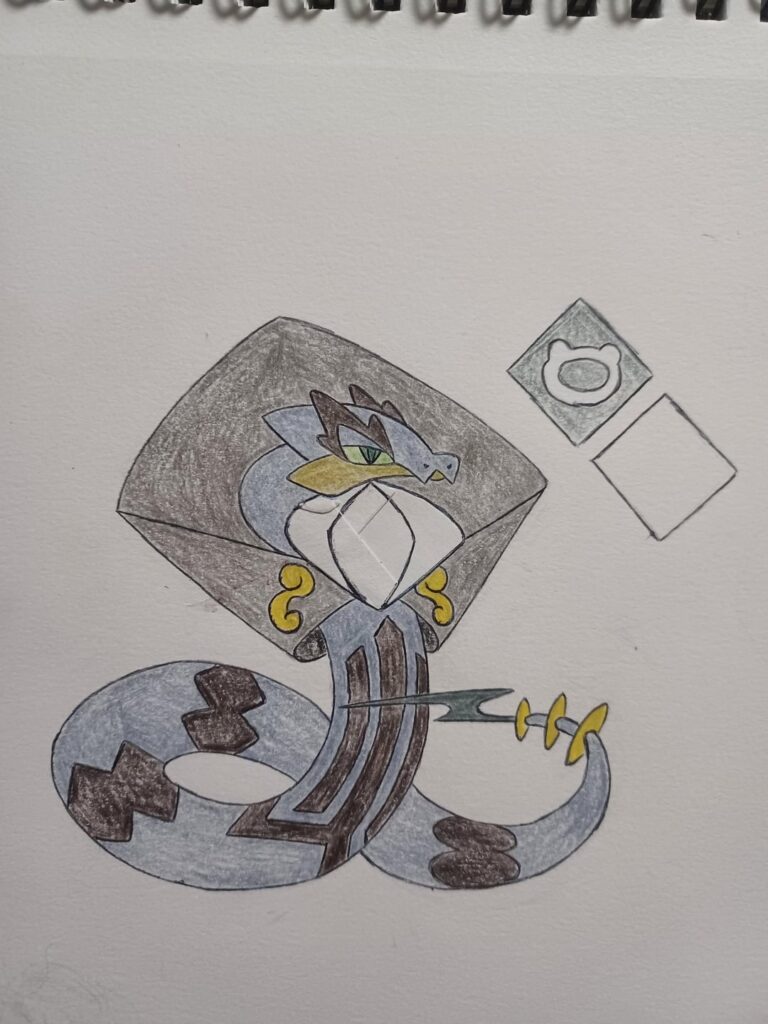 After Reaching Lv 25 , MELODISS Will Evolve into MAIHISSTRO -The Snake Conductor Pokemon
