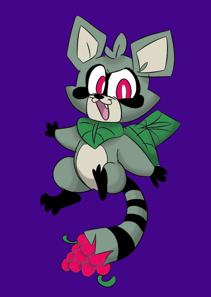 Fakemon based on Rambley the Raccoon!