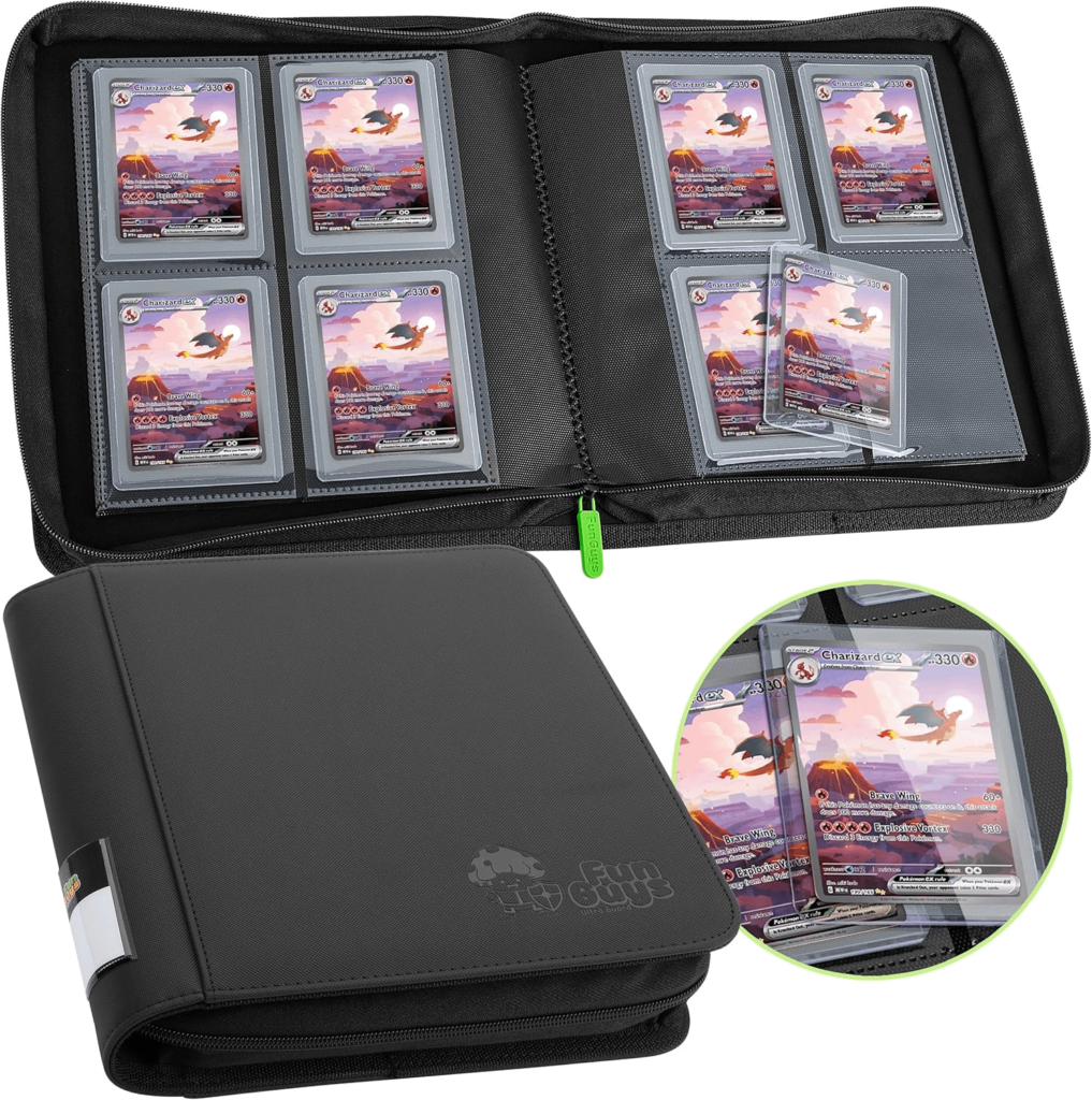 4 pocket top loader binder that fits more than 160 top loaders